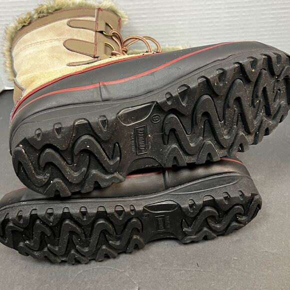 KHOMBU Womens North Star Snow Waterproof Winter Boots Tan Size 9M - Picture 5 of 13